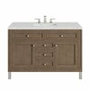 James Martin Vanities Chicago 48in Single Vanity, Whitewashed Walnut w/ 3 CM Ethereal Noctis Quartz Top 305-V48-WWW-3ENC